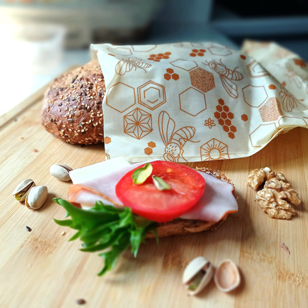 Voskové sáčky „Včely“ L 23 × 32 cm, 1 ks.