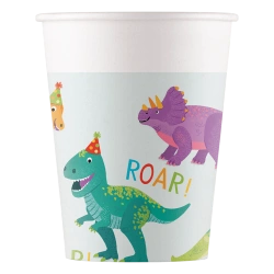 Papírový kelímek „Dino“ 200 ml 8 ks