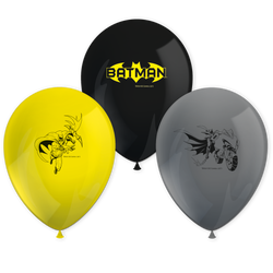 Latexové balonky „Batman“ 28 cm, 8 ks