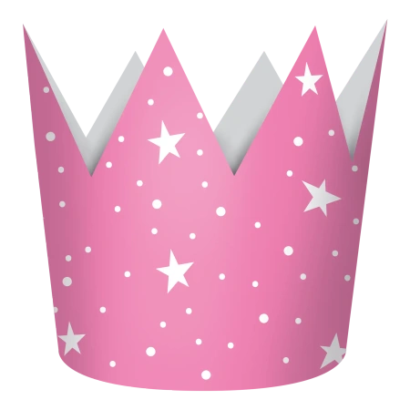 Papírové korunky Princess, 4 ks.