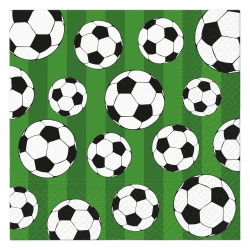 3vrstvé ubrousky "Soccer Ball", 1/4, 33 x 33 cm, 20 ks