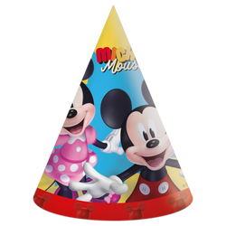 Papírové čepičky „Mickey Mouse“, 6 ks