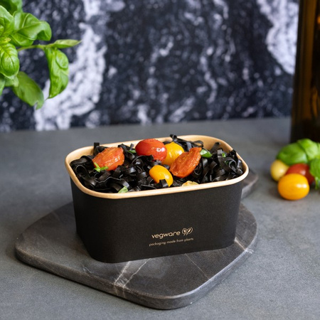 Obdélníkový papírový box černý s disperzí 1000 ml, 17,3 x 12,1 x 7,5 cm, 50 ks