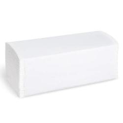 Dvouvrstvé papírové ručníky ZZ bílé 21 cm x 23 cm 3000 ks.