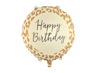 Fóliový balónek „Happy Birthday – Puntíkovaný vzor“, 35 × 35 cm, 1 ks