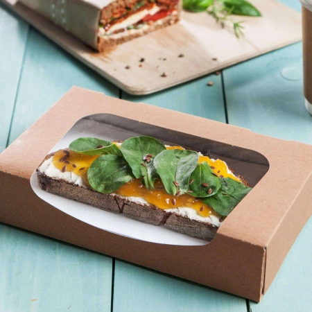 Krabička na sushi s okénkem 20 x 11,7 x 4 cm 50 ks.