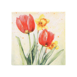 Třívrstvé ubrousky Spring 1/4 25 x 25 cm 20 ks.