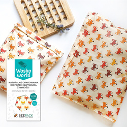 Voskové sáčky "Lišky" sada L+XL 1 ks.