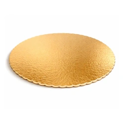 Silné zlaté podložky pod dort 28 cm 1 ks.