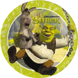 Papírové talíře „Shrek“, 23 cm, 8 ks