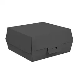 Termobox na hamburgery černý, velikost "L", 14,2 x 13,7 x 6,1 cm 50 ks.