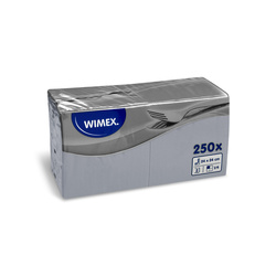 2vrstvé ubrousky šedé 1/4 24 x 24 cm, 250 ks.