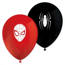 Latexové balonky „Spider-Man“ 28 cm, 8 ks