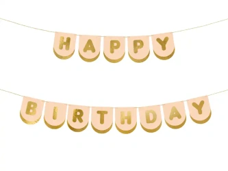 Papírový banner „Happy Birthday – Koně“, 1,5 m, 1 ks