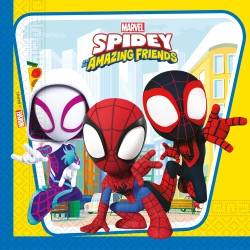 Dvouvrstvé ubrousky „Spidey“, 33 × 33 cm, 20 ks
